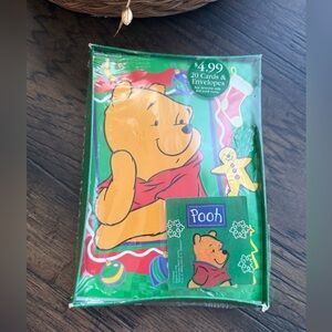 Disney Winnie The Pooh Christmas Cards Set of 20 with Env. Vintage 1999